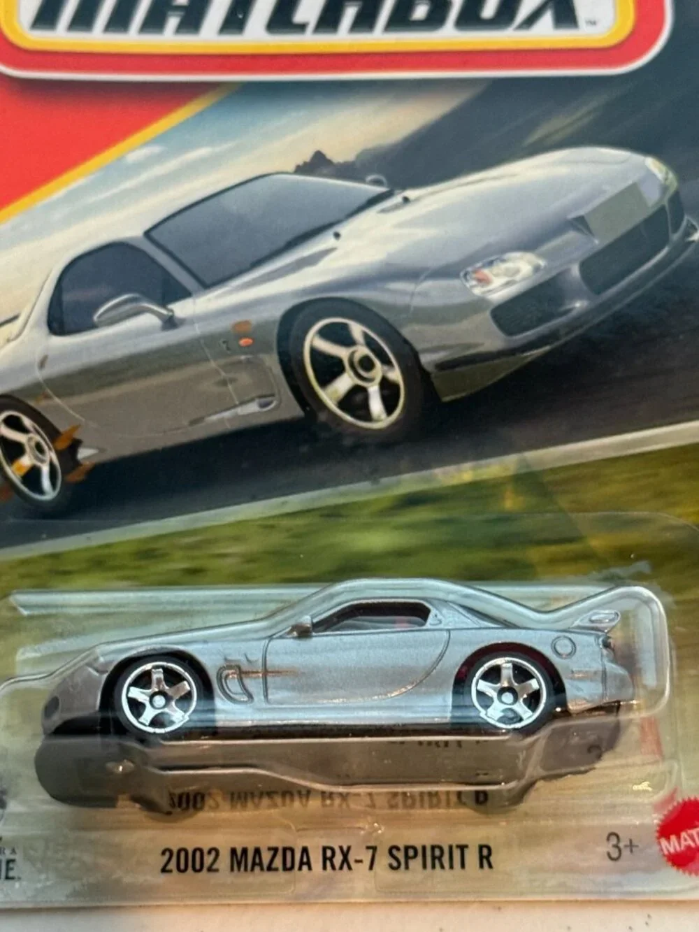 Matchbox 2026 2002 Mazda RX-7 Spirit R 45/125 Gray Diecast Car New